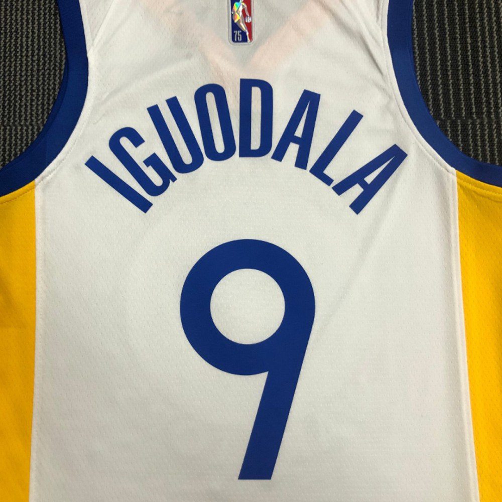 Men's Golden State Warriors Andre Iguodala #9 White 2021/22 Swingman Jersey - Association Edition-Pro Kit Vault | Brand New 26/27 Sports Jerseys